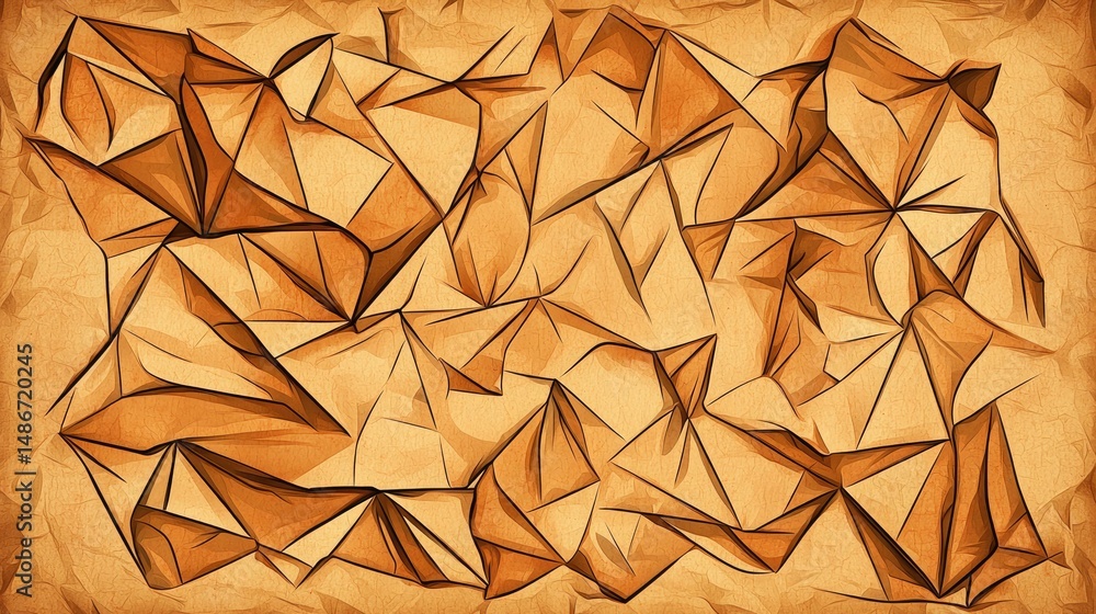 Aufkleber abstract geometric shapes create a textured appearance across the surface