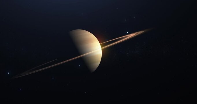 Saturn and its beautiful and majestic rings