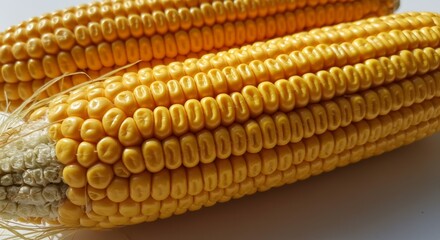 Golden kernels of flint corn, a celebration of autumn's harvest bounty