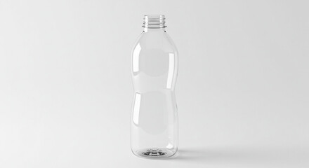 Contemporary Plastic Bottle Design Mockup for Beverage Packaging
