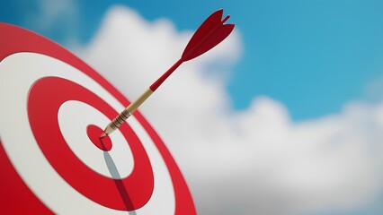 Target precision shooting outdoor sports venue photography clear sky close-up focused aim for seo impact