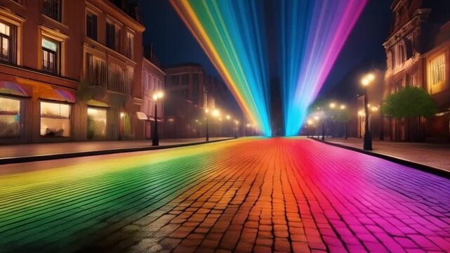 Regenbogen Stra&szlig;e
