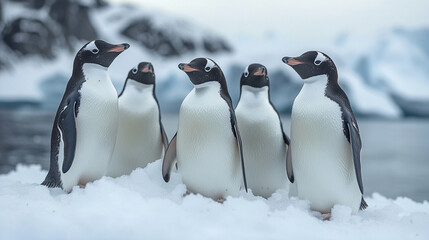 Obraz premium penguin in antarctica