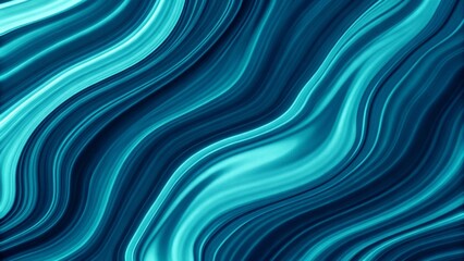 Abstract wavy background in shades of teal and dark blue, resembling flowing liquid.