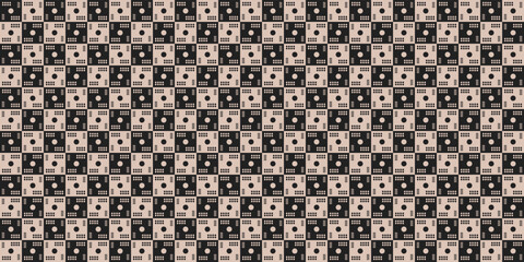 Circular and Circle Shapes and Designs Brown and Black Colors Geometric Pattern Abstract Pattern Seamless