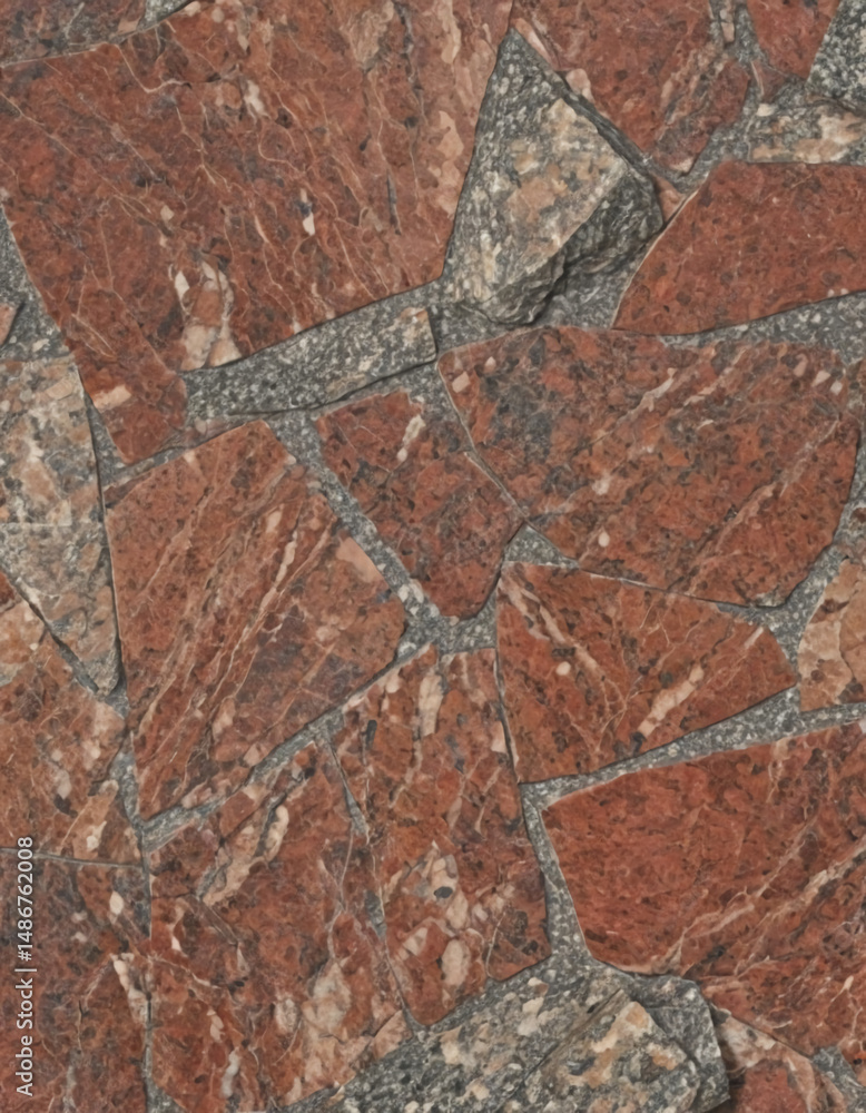 Poster rich textures of dymovsky granite create a visually striking surface with a mix of brown and gray hu