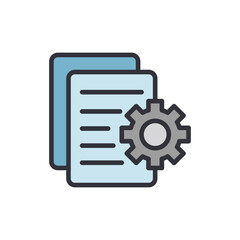 Documents And Settings Icon Representing Configuration And Information