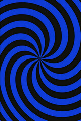 Hypnotic Blue and Black Swirl