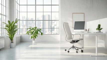 Modern Minimalist Office Workspace