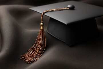 Graduation background with graduation hat. High quality
