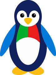 penguin on a white background