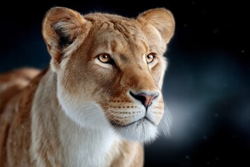 Naklejka premium Majestic Lioness Portrait Wildlife Nature Animal Photography Close up