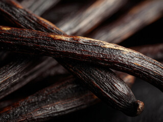 Vanilla Bean Spice: Aromatic Gourmet Ingredient in Natural Food Photography & Baking