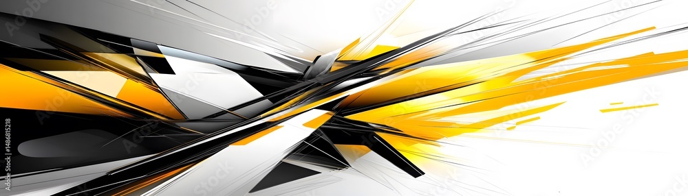Aufkleber abstract design with vibrant colors and dynamic shapes.