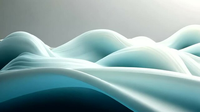 Abstract Curved Waves in Soft Pastel Tones and Texture
