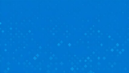Seamless Blue Medical and Mathematical Plus Sign Pattern for Healthcare Technology and Scientific Background Design