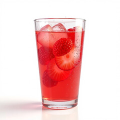 glass of strawberry juice