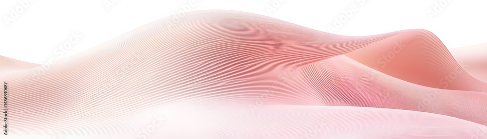 Poster abstract design with soft, flowing forms.