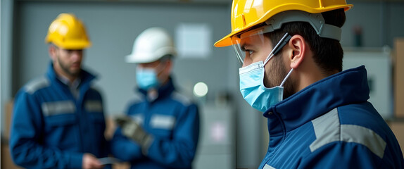 Fototapeta premium The Crucial Role of High-Quality Protective Gear in Workplace Safety: Training, Maintenance, and Compliance to Minimize Injuries - Photo Stock Concept
