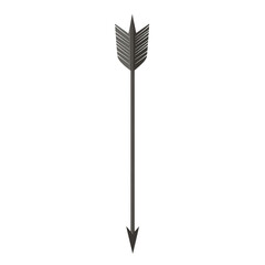 Sleek Arrow with a Minimalist Style in Graphitegrey Isolated on Transparent Background