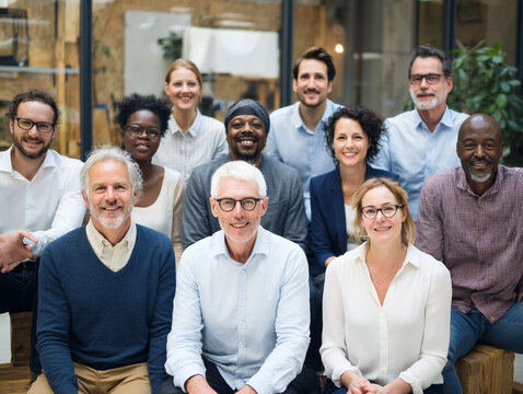 Multicultural Corporate Team Collaborating in Modern Office Environment - Diversity, Innovation, and Leadership in Professional Workplace Interactions