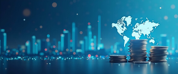 Visualizing Border Tax Adjustments: Cross-Border Fiscal Policies, Revenue Collection Systems & Regulatory Frameworks Impacting International Trade - Conceptual Image with Left Space
