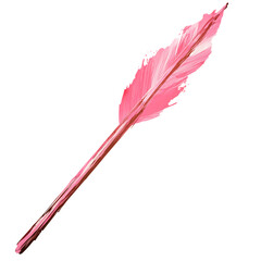 Artistic Arrow with Expressive Brush Strokes in Pas Isolated on Transparent Background