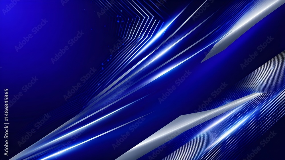 Poster stunning blue and white abstract background ideal for creating a captivating presentation slide