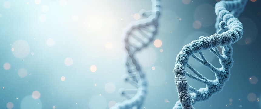 Refined Wallpaper Design: Abstract Digital Elements Inspired by Bioethics in Genomics, Featuring Vast Empty Space for Professional Stock Imagery
