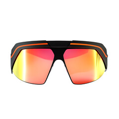 Modern Sporty Sunglasses with Geometric Shapes Isolated on Transparent Background