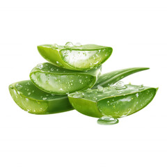 Fresh Aloe Vera Leaf Cut Stack