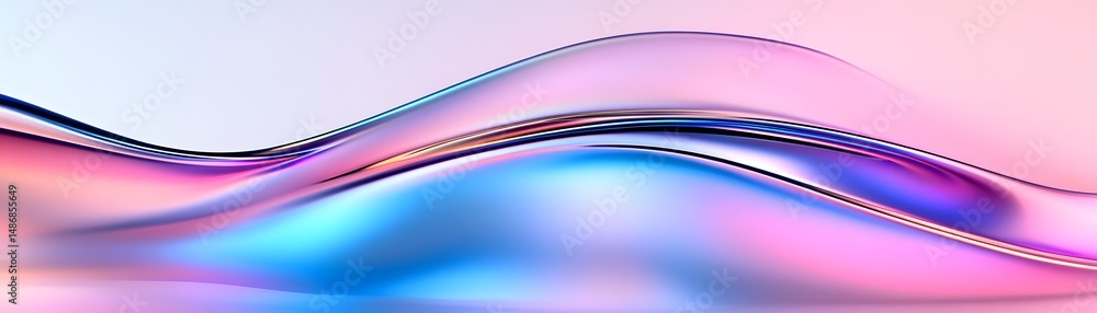 Poster abstract flowing colors in a dynamic pattern.