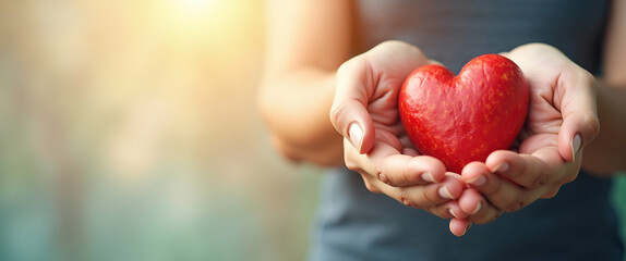 Photo realistic as Community Leader with Hands and Heart concept as An image of a community leader with hands and a heart symbol set against a whimsical background offering ample space for text or gra