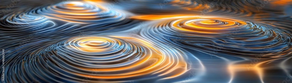 Poster abstract swirls of color and texture.