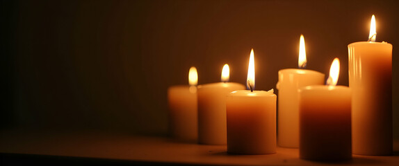 Ceremonial Brilliance: Corpus Christi Candle Lighting Scenes - Masterful Visual Composition & Luminous Ambiance in Sacred Spaces | Photo Stock Concept | Empty Space Left