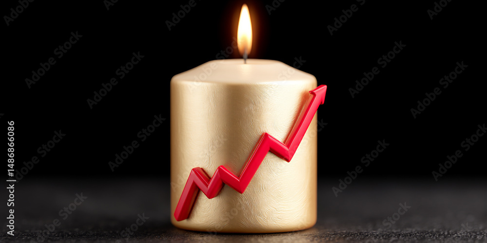 Poster a 3d rendering featuring a luminous golden pillar powerfully rising from a dark background