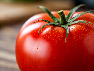 red tomato on a black background. tomato, food, vegetable, red, fresh, isolated, ripe, healthy, fruit, white, tomatoes, closeup, juicy, green, ingredient, diet, vegetarian, organic, raw, freshness, sa