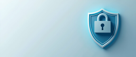 Photo Realistic Shield and Insurance Card Icon: Customizable Design with Blank Area for Personalized Messages in Insurance and Policy Themes - Stock Photo Concept