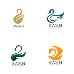 Swan logo template