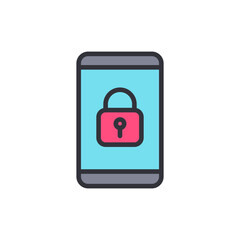 Mobile Device Security Concept With Padlock Displayed On Phone Screen