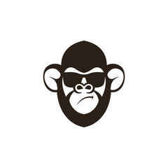 Fototapeta premium Monkey head logo design template