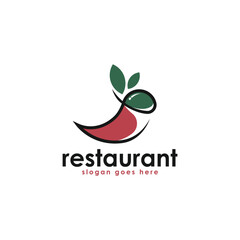 Restaurant food logo design template