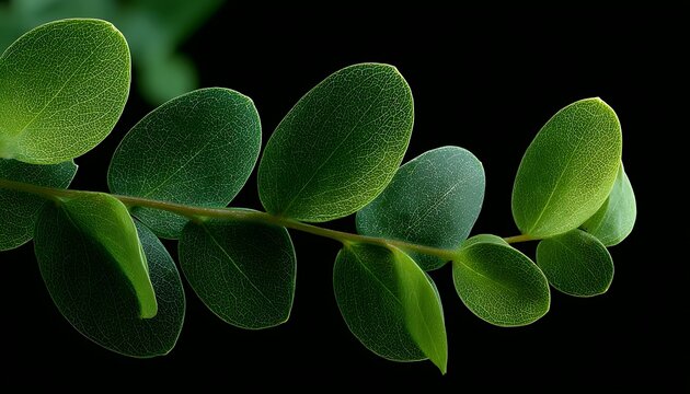 Minimalist botanical greenery composition with ultra high resolution clarity and natural plant texture details, rendered in 32K for modern nature-inspired design concepts