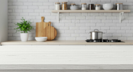  Bright & Airy Kitchen Countertop: Minimalist Style, Cooking & Decor Inspiration, Clean, Modern Home