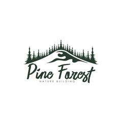 Forest logo design template