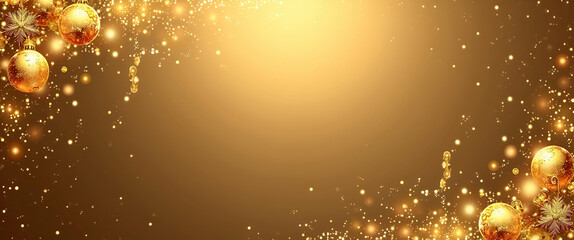 Luxurious Gold Themed Holiday & New Year Invitation Card Template - Perfect for Flyers, Posters & Greeting Cards - Elegant Design with Space for Customization