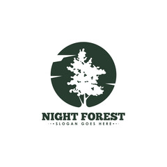 Forest logo design template