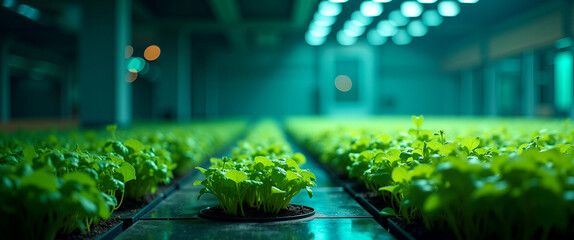 Minimalist Wallpaper Design: Abstract Organic Patterns & Futuristic Digital Overlays for Space Agriculture & Hydroponic Systems with Text Space