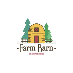 Barn logo design template
