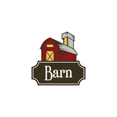 Barn logo design template